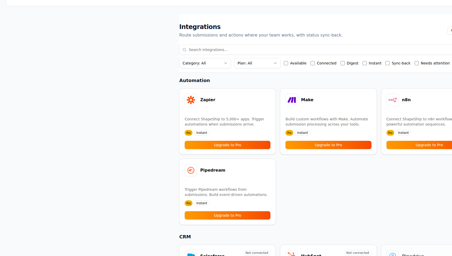 Routing Rules in ShapeShip